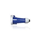 Leviton 320C6WLEVA 3W Blue Lev Series Iec Pin and Sleeve Connector