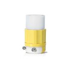 Leviton 4579-CY 3W Yellow-White Locking Connector