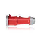 Leviton 460C6WLEV 4W Red Lev Series Iec Pin and Sleeve Connector