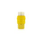 Leviton 78W76-C Yellow Wetguard Watertight Locking Connector