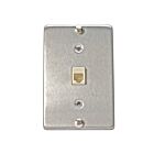 Leviton C0256-SS Stainless Steel Telephone Wall Phone Wallplate
