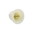 Leviton Lev-2835 5W White Flanged Inlet Locking Receptacle