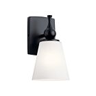Kichler 55090BK 1-Light Black 75W Vanity Light