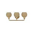 Livex Lighting 13683-48 Summervine 3-Lights 40W Antique Gold Leaf Bathroom Vanity Light