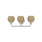 Livex Lighting 13683-91 Summervine 3-Lights 40W Brushed Nickel Bathroom Vanity Light