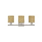 Livex Lighting 13703-91 Weavington 3-Lights 40W Brushed Nickel Bathroom Vanity Light