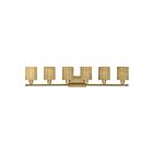 Livex Lighting 13706-48 Weavington 6-Lights 40W Antique Gold Leaf Bathroom Vanity Light