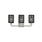 Livex Lighting 14043-91 Twinewell 3-Lights 40W Brushed Nickel Bathroom Vanity Light
