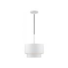 Livex Lighting 40059-03 Zolana 1-Light 60W White Pendant