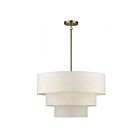 Livex Lighting 41936-01 Manorwood 5-Lights 60W Brushed Nickel Pendant