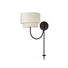 Livex Lighting 41940-92 Manorwood 1-Light 60W English Bronze Wall Lamp