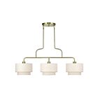 Livex Lighting 41943-01 Manorwood 3-Lights 60W Antique Brass Chandelier