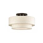 Livex Lighting 41945-92 Manorwood 3-Lights 40W English Bronze Semi Flush Mount