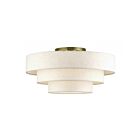 Livex Lighting 41948-01 Manorwood 5-Lights 40W Antique Brass Semi Flush Mount