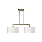 Livex Lighting 45492-01 Meridian 2-Lights 60W Antique Brass Chandelier