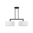 Livex Lighting 45492-04 Meridian 2-Lights 60W Black Chandelier