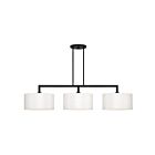 Livex Lighting 45493-04 Meridian 3-Lights 60W Black Chandelier