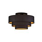 Livex Lighting 45606-04 Sentosa 4-Lights 40W Black Semi Flush Mount