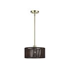 Livex Lighting 49122-01 Acordia 1-Light 40W Antique Brass Pendant