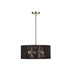Livex Lighting 49123-01 Acordia 3-Lights 40W Antique Brass Pendant