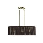 Livex Lighting 49127-01 Acordia 3-Lights 40W Antique Brass Chandelier