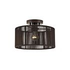 Livex Lighting 49132-92 Acordia 1-Light 40W English Bronze Semi Flush Mount