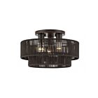 Livex Lighting 49133-92 Acordia 3-Lights 40W English Bronze Semi Flush Mount