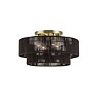 Livex Lighting 49135-01 Acordia 4-Lights 40W Antique Brass Semi Flush Mount