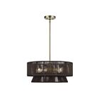Livex Lighting 49144-01 Florell 4-Lights 40W Antique Brass Pendant