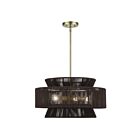 Livex Lighting 49145-01 Florell 5-Lights 40W Antique Brass Pendant