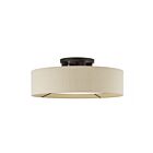 Livex Lighting 50928-07 Ellsworth 4-Lights 40W Bronze Semi Flush Mount