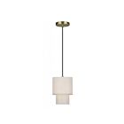 Livex Lighting 51089-01 Monroe 1-Light 40W Antique Brass Pendant