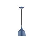 Livex Lighting 51472-84 Bolita 12W Ocean Blue and Brushed Nickel Accents Pendant