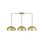 Livex Lighting 51512-33 Domma 3-Lights 60W Soft Gold and Polished Brass Accents Chandelier