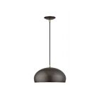 Livex Lighting 51515-92 Domma 1-Light 60W English Bronze and Antique Brass Accents Pendant