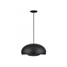 Livex Lighting 51516-04 Domma 3-Lights 40W Black and Brushed Nickel Accents Pendant