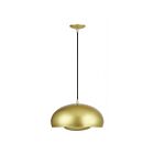 Livex Lighting 51516-33 Domma 3-Lights 40W Soft Gold and Polished Brass Accents Pendant