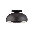 Livex Lighting 51517-92 Domma 3-Lights 40W English Bronze Semi Flush Mount