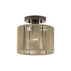 Livex Lighting 53141-92 Acordia 1-Light 40W English Bronze Semi Flush Mount