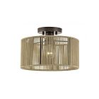 Livex Lighting 53142-92 Acordia 1-Light 40W English Bronze Semi Flush Mount