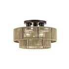 Livex Lighting 53143-92 Acordia 3-Lights 40W English Bronze Semi Flush Mount