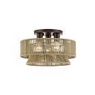 Livex Lighting 53166-92 Florell 3-Lights 40W English Bronze Semi Flush Mount
