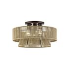 Livex Lighting 53167-92 Florell 3-Lights 40W English Bronze Semi Flush Mount