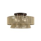 Livex Lighting 53168-92 Florell 4-Lights 40W English Bronze Semi Flush Mount