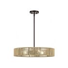 Livex Lighting 53174-92 Goldiemesh 4-Lights 40W English Bronze Pendant