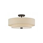 Livex Lighting 58855-07 Bellingham 4-Lights 60W Bronze Semi Flush Mount