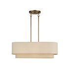 Livex Lighting 58872-48 Bellingham 3-Lights 60W Antique Gold Leaf Chandelier