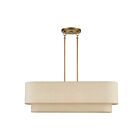 Livex Lighting 58873-48 Bellingham 4-Lights 60W Antique Gold Leaf Chandelier