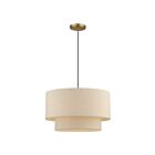 Livex Lighting 58874-48 Bellingham 3-Lights 60W Antique Gold Leaf Pendant