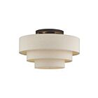 Livex Lighting 58876-07 Bellingham 4-Lights 40W Bronze Semi Flush Mount